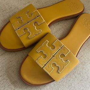 Tory Burch Mustard color Slides